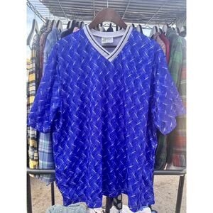 CANNON Peter Green Athletic Practice Shirt XL Men's Blue Track Field Made in USA